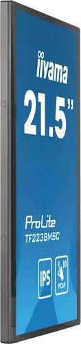 TF2238MSC-B1 pantalla de señalización Pizarra de caballete digital 55,9 cm (22") LED 600 cd / m² Full HD Negro Pantalla táctil - Imagen 3