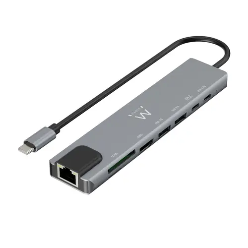 EW1146 base para portátil y replicador de puertos Alámbrico USB 3.2 Gen 1 (3.1 Gen 1) Type-C Gris - Imagen 1