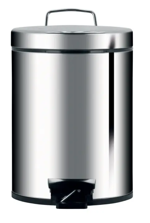 124907 papelera 12 L Acero inoxidable