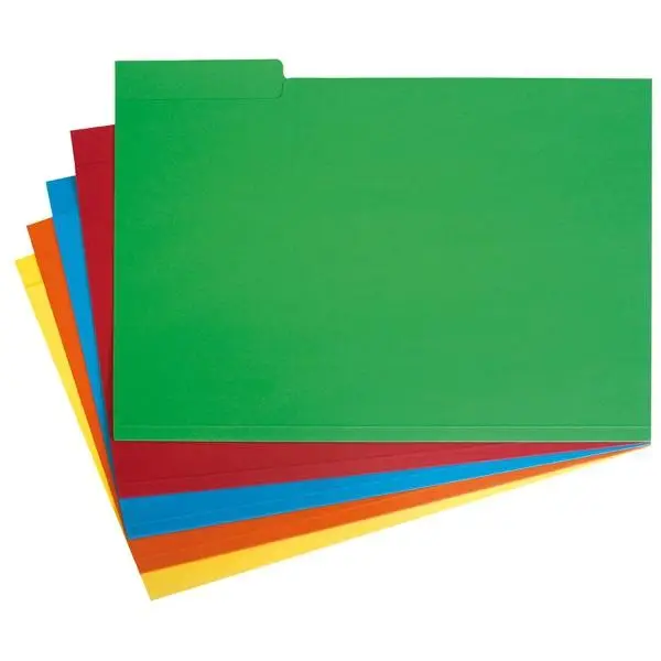 GRAFOPLÁS SUBCARPETA CON PESTAÑA LATERAL FOLIO CARTULINA NARANJA -50U-