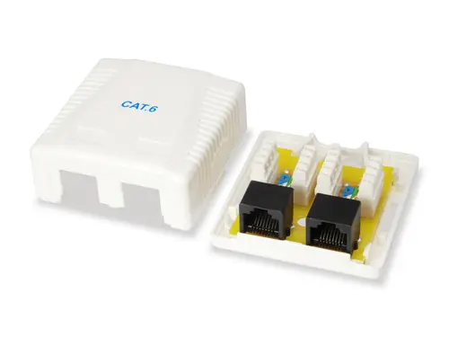 235214 caja de tomacorriente RJ-45 Blanco - Imagen 5