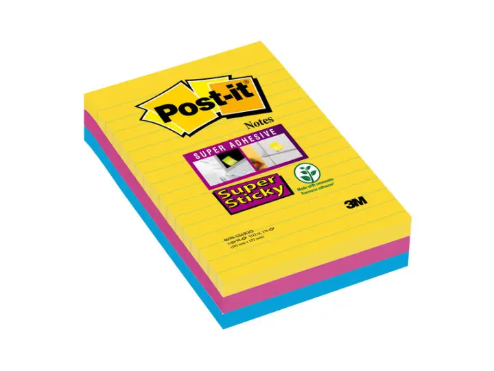 Pack 3 Bloc Notas Super Sticky Río Janeiro Línea No Encelofanado Individ.101X152.70005271971