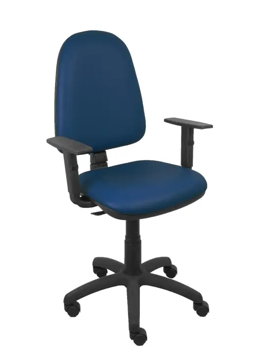 Silla Ayna similpiel marino brazos regulables