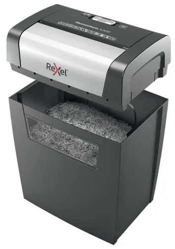 Momentum X308 triturador de papel Corte en partículas Negro, Gris - Imagen 3