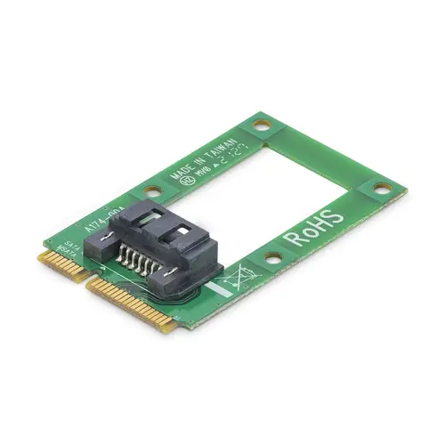 Adaptador mSATA a SATA para Disco Duro o SSD - Tarjeta Conversora Mini SATA a SATA - Imagen 1