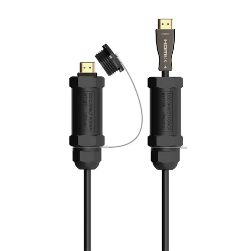 Cable HDMI V2.1 AOC con Armadura Ultra Alta Velocidad / Hec 8K@60Hz 4K@120Hz 4:4:4 48Gbps, A/M-A/M, Negro, 50M - Imagen 1