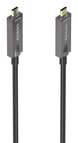 Cable USB 3.1 Gen2 10Gbps AOC 4K@60Hz 3A 60W E-Marker, tipo USB-C/M-USB-C/M, Negro, 7.5m - Imagen 1