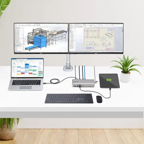 Docking Station USB4 - USB-C de 40Gbps - Vídeo Doble HDMI - Hasta 2x 4K 60Hz 4:4:4 (RGB) o 2x 4K 120Hz 4:2:2 - con Hub Ladrón 6x USB - 2,5GbE - PD 100W - Docking Station USB Tipo C - Imagen 8