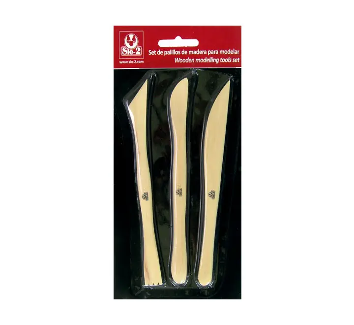 SET 3PIEZAS PALILLOS MADERA SIO-2 3700001800