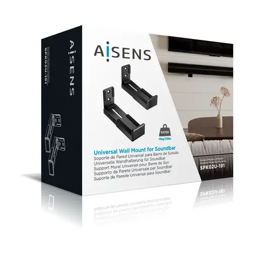 Soporte Universal de Pared para Barra de Sonido, Negro - Imagen 7