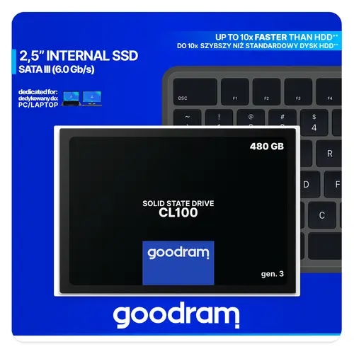CL100 gen.3 2.5" 480 GB Serial ATA III 3D NAND - Imagen 8