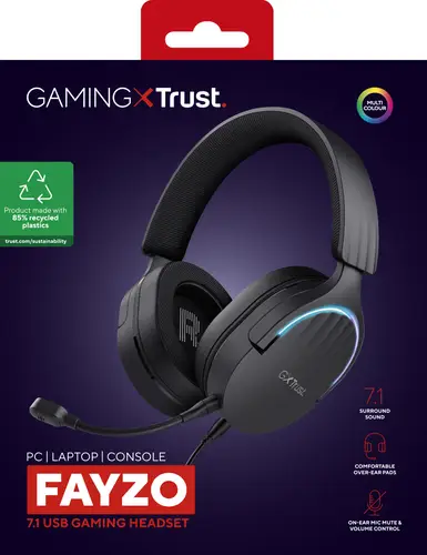 GXT 490 FAYZO Auriculares Alámbrico Diadema Juego USB tipo A Negro - Imagen 9