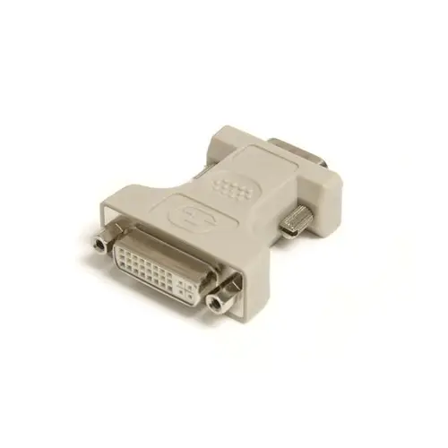 Adaptador Conversor DVI-I a VGA - DVI-I Hembra - HD15 Macho - Blanco - Imagen 2