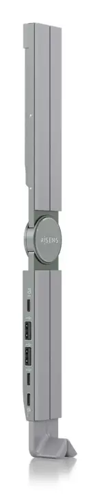 Soporte de Sobremesa Ajustable Para Portail / Tablet Con USB-C Docking 4 en 1, Gris