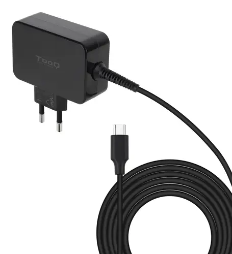 Cargador de portátil GAN USB-C PD 45W, Negro - Imagen 1