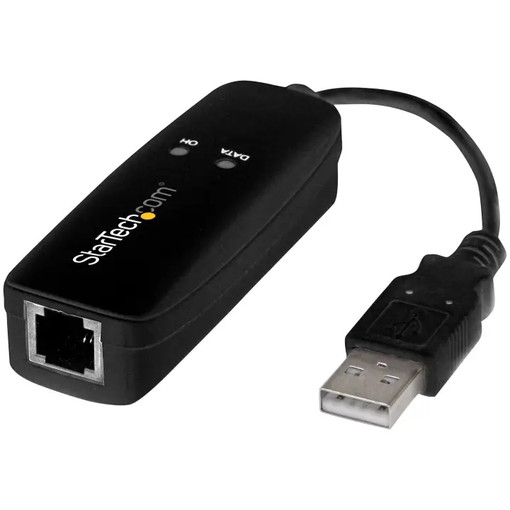 Fax Módem USB 2.0 Externo de 56K V.92 Basado en Hardware - Con V..