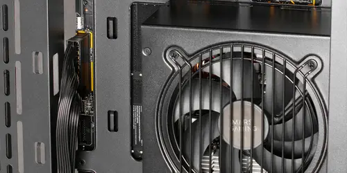MC-3TCORE, Caja Gaming Custom ATX, Triple Ventana Cristal Templado Extraíble, Cámara Dual, Semitorre Compatible con Placas Base de Conector Inverso, Soporte Refrigeración Líquida, Negro - Imagen 3