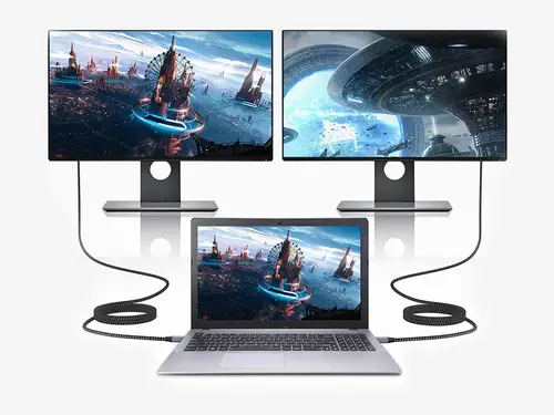 ABBY10G adaptador de cable de vídeo 2 m USB Tipo C HDMI Gris - Imagen 8