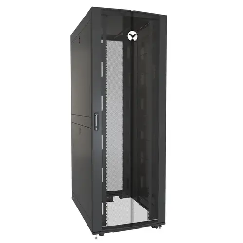 VR3357 armario rack 48U Rack o bastidor independiente Negro, Transparente - Imagen 1