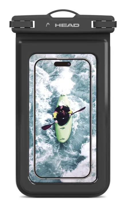Funda flotante impermeable , bolsa estanca flotante IPX8, móvil hasta 6.8'', universal, negro