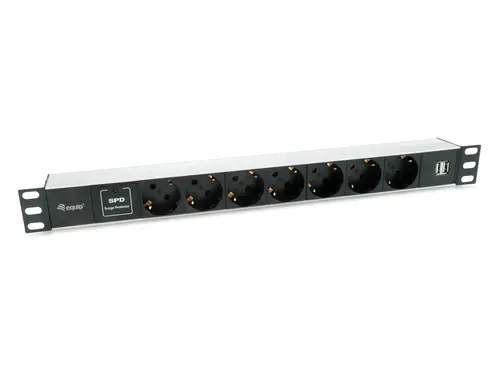 333315 unidad de distribución de energía (PDU) 7 salidas AC 1U Negro, Plata - Imagen 1
