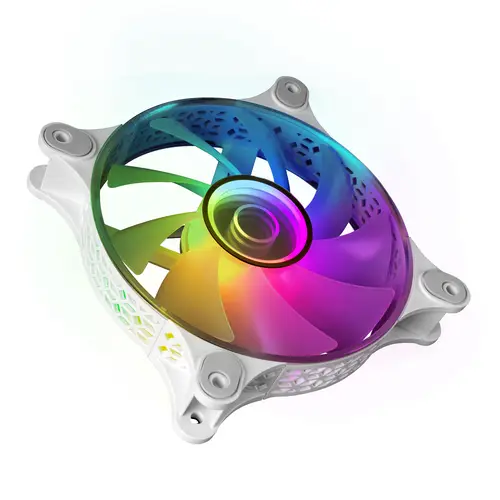 MF-3DKIT Blanco, Kit 3 Ventiladores ARGB 360° 12cm, Espejo Infinito 3D, Sistema Anti-vibraciones, Controlador ARGB, Mando a Distancia RF, Compatibilidad Total - Imagen 3