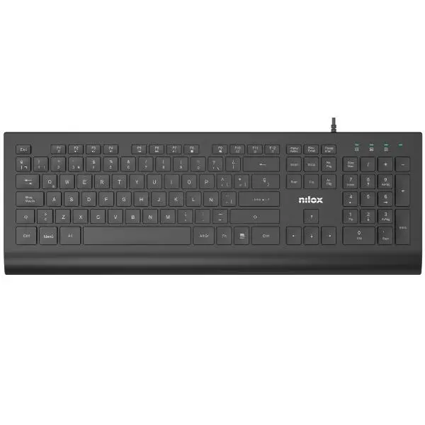 TECLADO CON CABLE, NEGRO, ESPAÑOL
