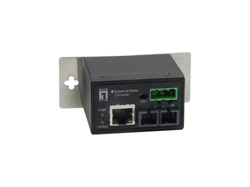 IEC-4301 convertidor de medio 100 Mbit/s Monomodo Negro - Imagen 2