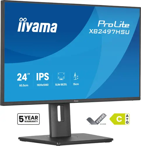 ProLite XB2497HSU-B1 pantalla para PC 60,5 cm (23.8") 1920 x 1080 Pixeles Full HD LED Negro - Imagen 1