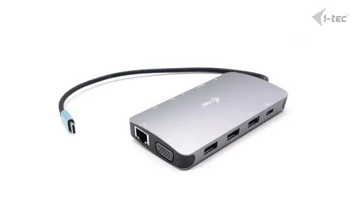 Metal USB-C Travel Nano Dock HDMI/VGA with LAN + Power Delivery 100 W - Imagen 4