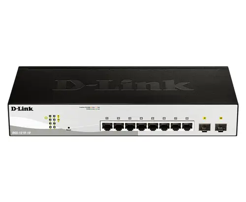DGS-1210-10 switch Gestionado L2 Gigabit Ethernet (10/100/1000) 1U Negro, Gris - Imagen 1