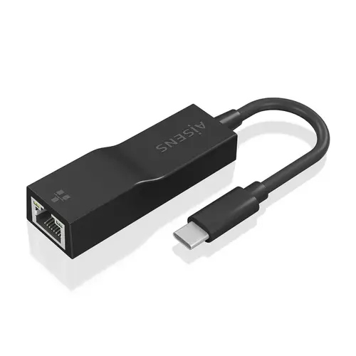 Conversor USB3.1 Gen1 USB-C a Ethernet Gigabit 10/100/1000 Mbps, Negro, 11 cm - Imagen 2