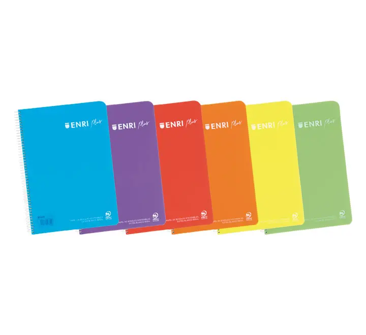 CUAD. ENRI PLUS T.PL Fº 80H 5X5 C/M STDO VIVOS - Pack de 5 unidades