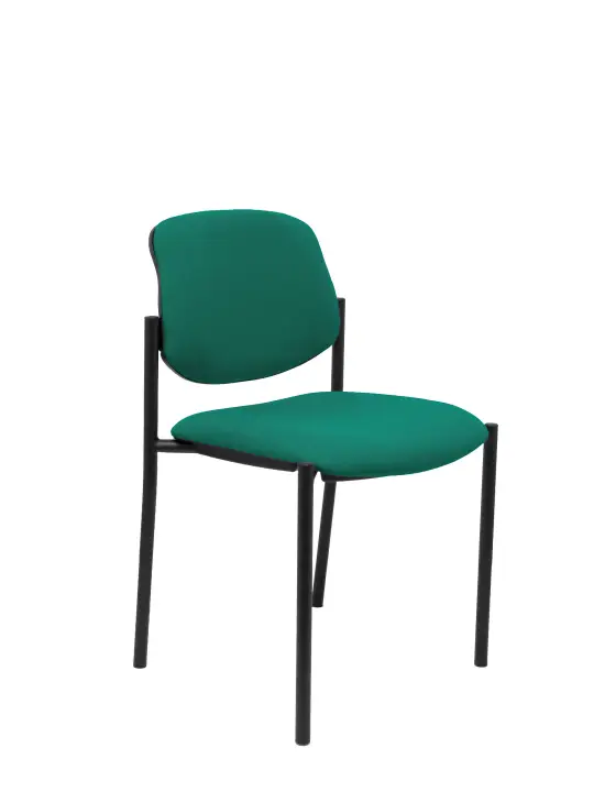 Silla fija Villalgordo bali verde chasis negro
