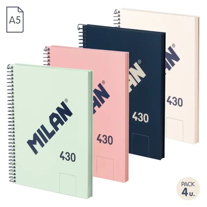 57151E80X4 cuaderno y block A5 80 hojas Colores surtidos