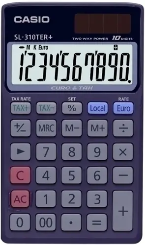 CALCULADORA BOLS.CASIO 10 DIG. SL-310TER