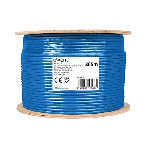 IM1224 cable de red Azul 305 m Cat6a U/UTP (UTP) - Imagen 2