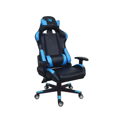 Deep Command Silla para videojuegos de PC Asiento acolchado Negro, Azul - Imagen 1