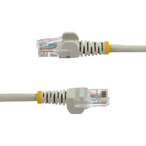 Cable de Red de 0,5m Gris Cat5e Ethernet RJ45 sin Enganches - Imagen 3