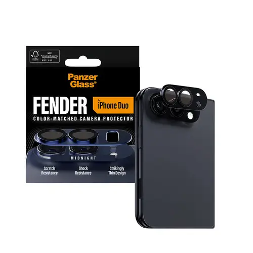 ® Fender Camera Lens Protector Midnight iPhone Duo Protector de pantalla Apple 1 pieza(s) - Imagen 5