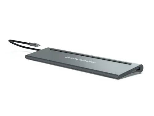 DONN17G base para portátil y replicador de puertos Alámbrico USB 3.2 Gen 1 (3.1 Gen 1) Type-C Gris - Imagen 10