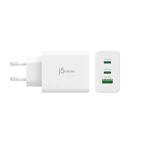 JUP3365E-EN Cargador USB-C® de 65W GaN de 3 puertos - UE - Imagen 4