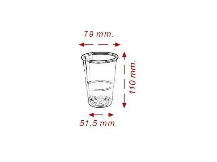 NUP Pack 50 Vasos PP TRANSP.330CC 0760