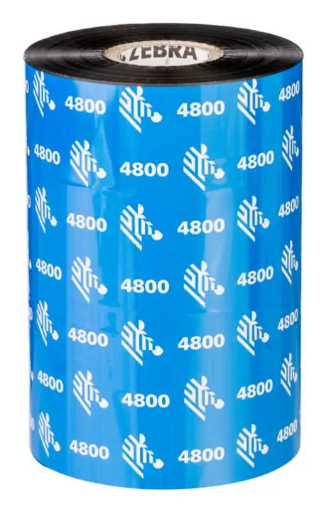 4800 Resin cinta térmica 450 m Negro