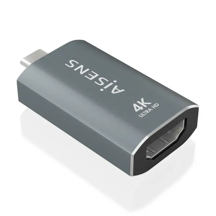 Adaptador Conversor Aluminio USB-C a HDMU 4K@60Hz, USB-C/M-HDMI/H, Gris