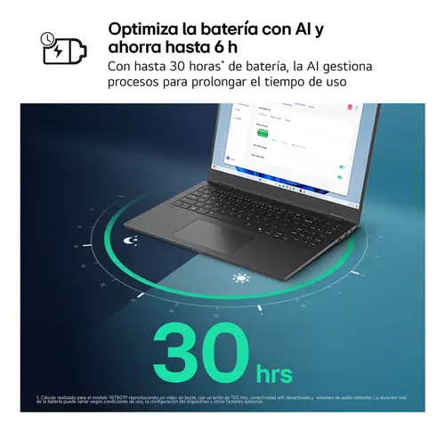 Gram 14Z90T Intel Core Ultra 7 255H Portátil 35,6 cm (14") WUXGA 32 GB LPDDR5x-SDRAM 1 TB SSD Wi-Fi 6E (802.11ax) Windows 11 Pro Español Negro - Imagen 4