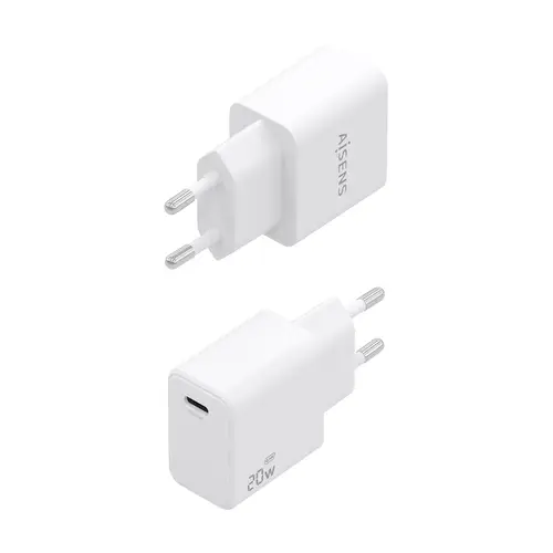 Cargador GaN USB-C PD3.0 1xUSB-C 20W, Blanco - Imagen 3
