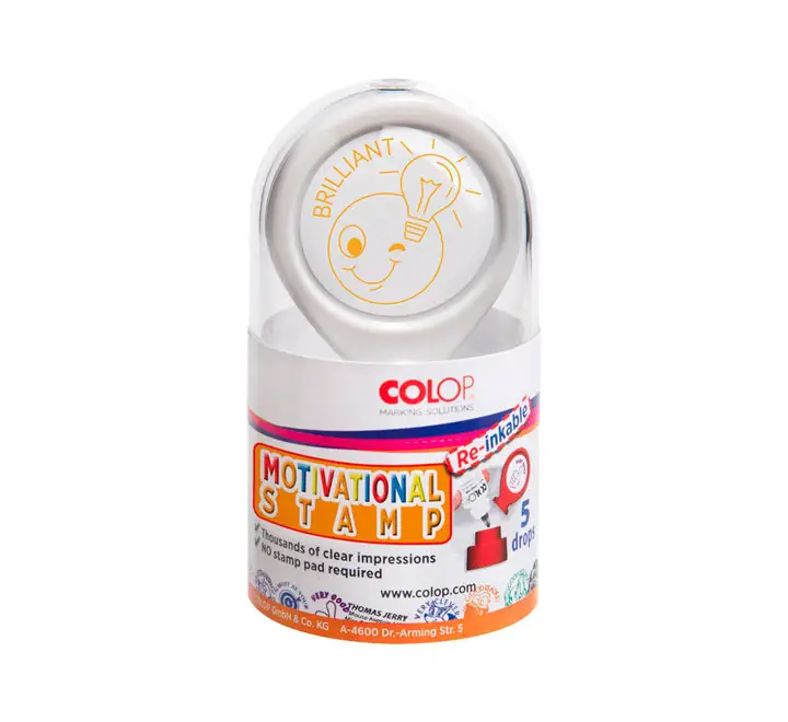 SELLO MOTIVACIONAL COLOP ORO BRILLIANT