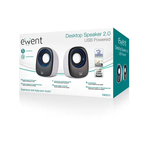 EW3513 altavoz De 1 vía Negro, Azul, Blanco Alámbrico 5 W - Imagen 4