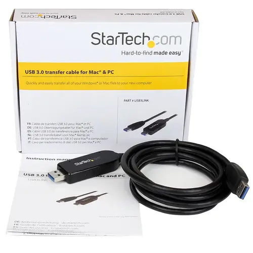 Cable de 1,8m de Transferencia de Datos USB 3.0 para Ordenadores Mac y Windows - Cable de Transferencia de Ficheros de PC - Imagen 4